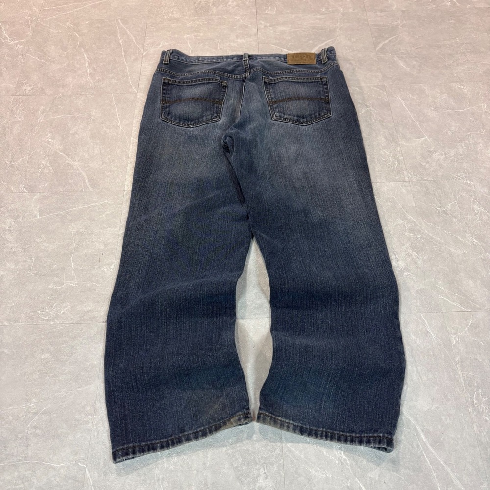 IZOD Mens Relaxed Fit Straight Leg Blue Denim Jeans‎ 36x29 Medium Wash 1937
